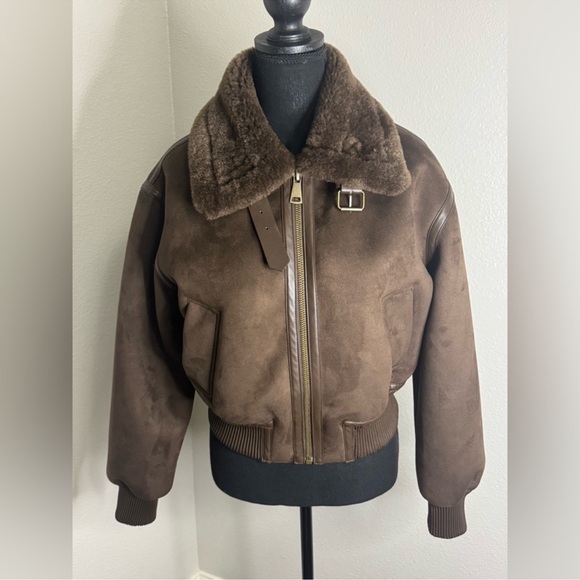 Jason Wu Jackets & Blazers - Jason Wu Chocolate Shearling Jacket